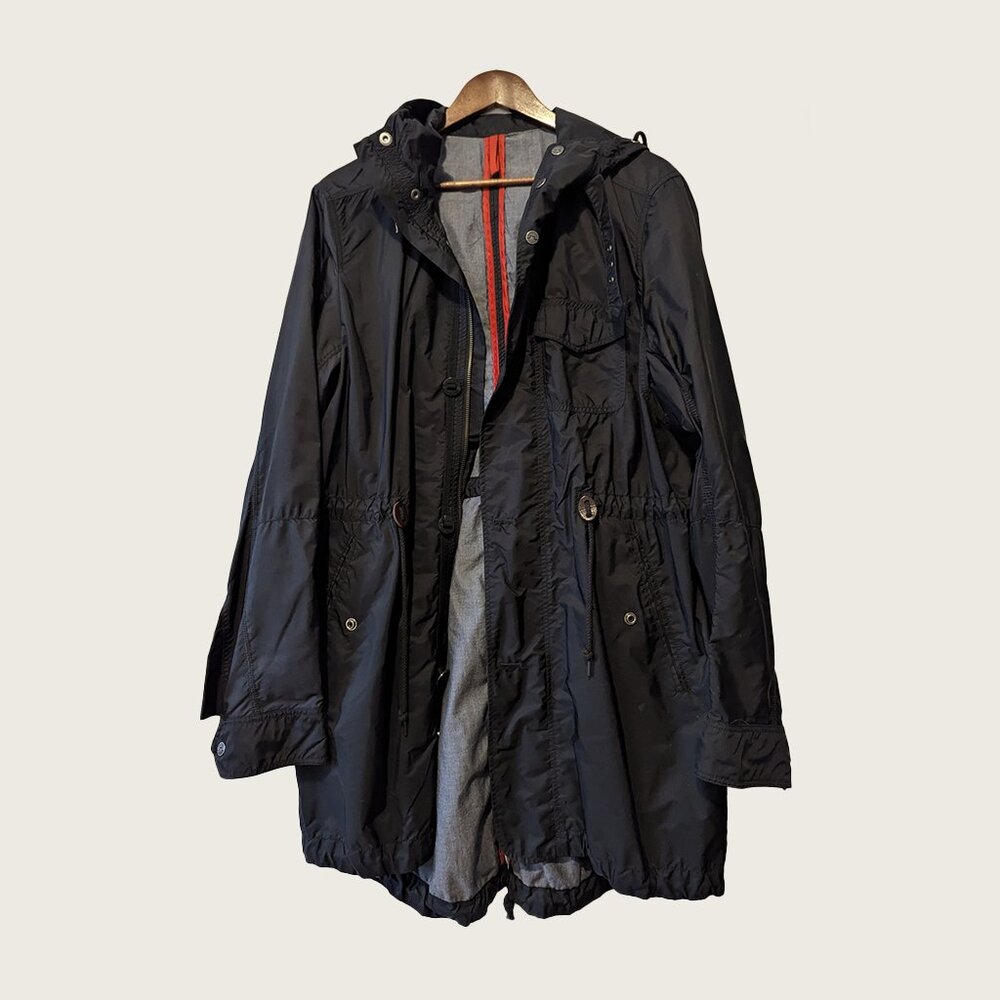 J.LINDEBERG - Black hooded parka - Sz L